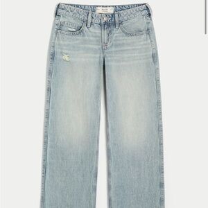 Hollister low rise baggy jeans